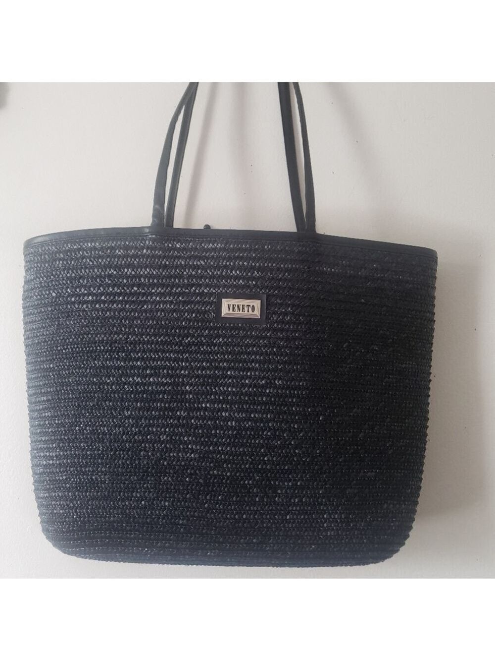 VTG. Veneto Wicker Tote Bag